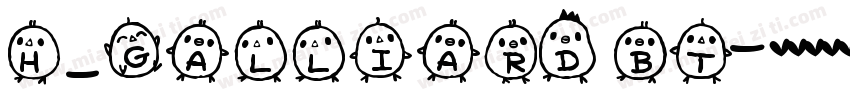 H_Galliard BT字体转换